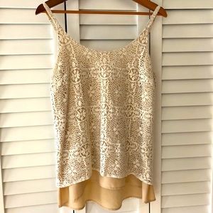 CAbi Lace Top Cami with lining.